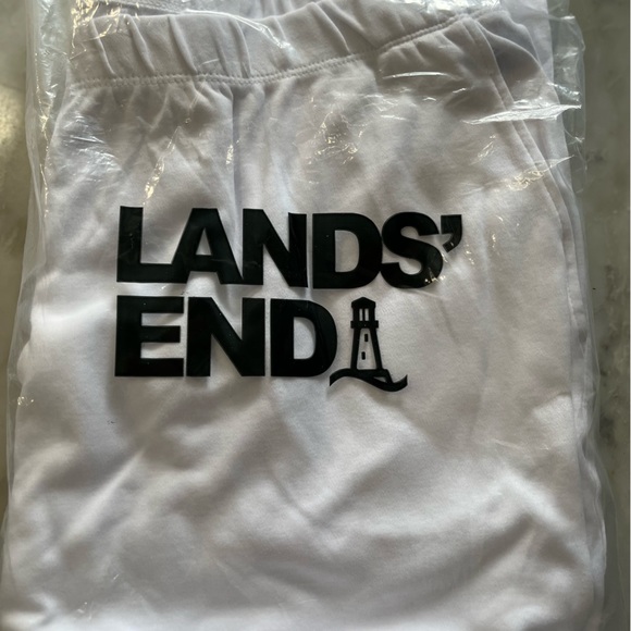 Lands end womens white trackpants - Picture 1 of 3